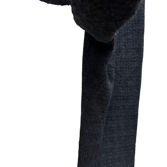 Chanel Uniform Tweed Pants Cotton Blend Tweed Wide-Leg Trousers Black Size 42 - Picture 7 of 16